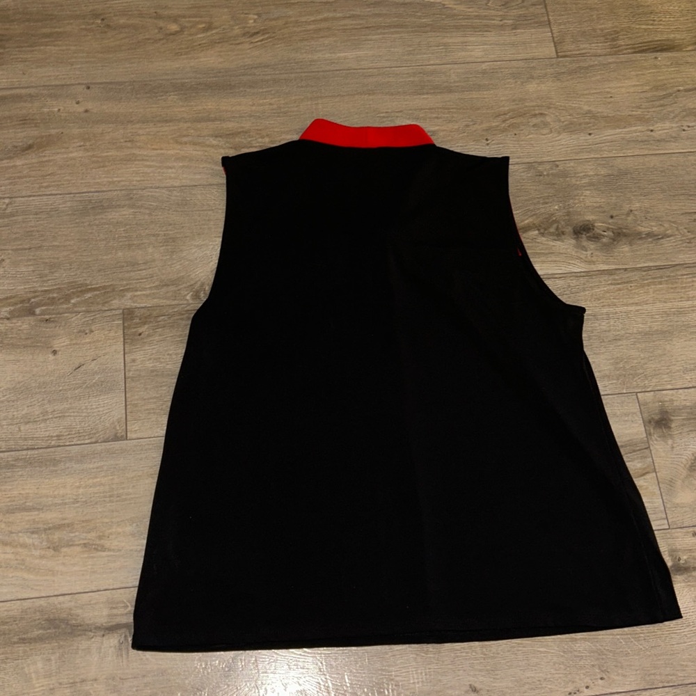 Liz Claiborne Red and Black Knot Blouse - Picture 6 of 7